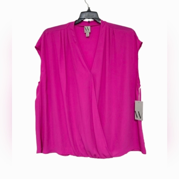 NWT Worthington Blouse Size 2X Lightweight Loose Fitting Pink Career Office - Picture 1 of 14